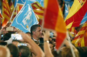 El candidato del PPC, Xavier García Albiol, en el cierre de campaña en Barcelona El candidato del PPC, Xavier García Albiol, en el cierre de campaña en Barcelona