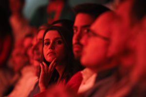 La candidata de Ciutadans, Inés Arrimadas, en un acto de campaña en Mataró La candidata de Ciutadans, Inés Arrimadas, en un acto de campaña en Mataró