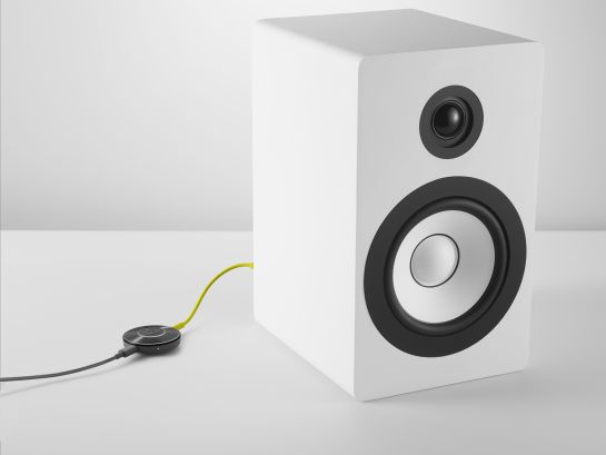Chomecast Audio conectado a un altavoz Chomecast Audio conectado a un altavoz