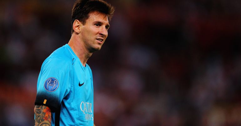 Leo Messi, durante un partido con el Barcelona. Leo Messi, durante un partido con el Barcelona.