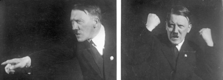 Adolf Hitlet posando para el fotógrafo. Adolf Hitlet posando para el fotógrafo.