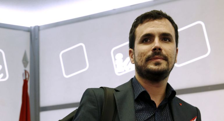 Alberto Garzón, durante una reunión de IU Alberto Garzón, durante una reunión de IU