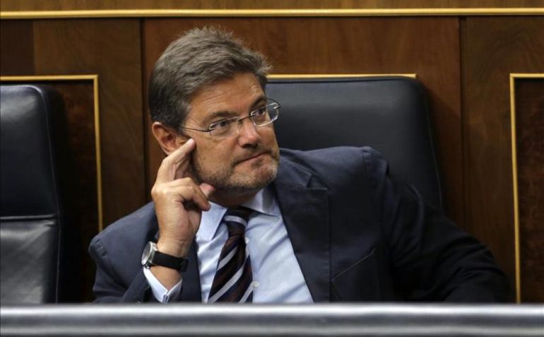 El ministro de Justicia, Rafael Catalá, en el Congreso de los Diputados El ministro de Justicia, Rafael Catalá, en el Congreso de los Diputados