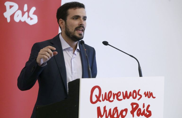 El candidato de IU a la Presidencia del Gobierno, Alberto Garzón, presenta su candidatura a las primarias de Ahora en Común. El candidato de IU a la Presidencia del Gobierno, Alberto Garzón, presenta su candidatura a las primarias de Ahora en Común.