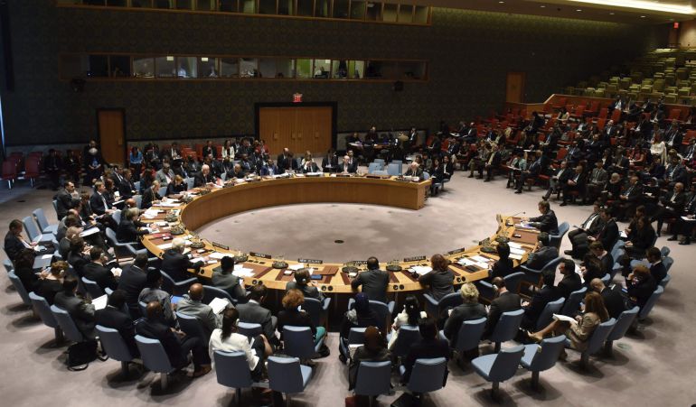 El Consejo de Seguridad de la ONU en una de sus últimas reunioones. El Consejo de Seguridad de la ONU en una de sus últimas reunioones.