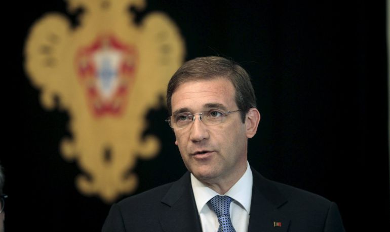 Pedro Passos Coelho durante un discurso Pedro Passos Coelho durante un discurso