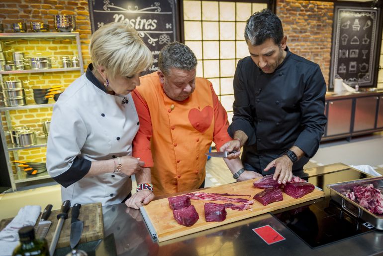 Los tres jueces de 'Top chef', Susi Díaz, Alberto Chicote y Paco Roncero Los tres jueces de 'Top chef', Susi Díaz, Alberto Chicote y Paco Roncero
