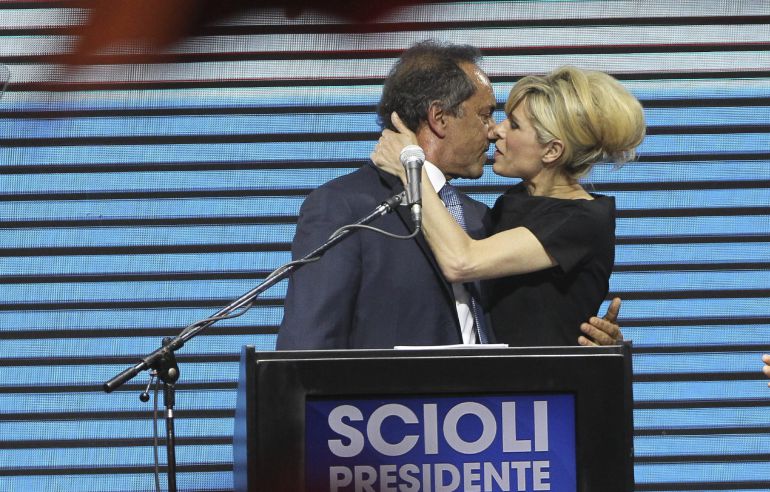 El candidato oficialista a la Presidencia Argentina por el Frente para la Victoria, Daniel Scioli El candidato oficialista a la Presidencia Argentina por el Frente para la Victoria, Daniel Scioli