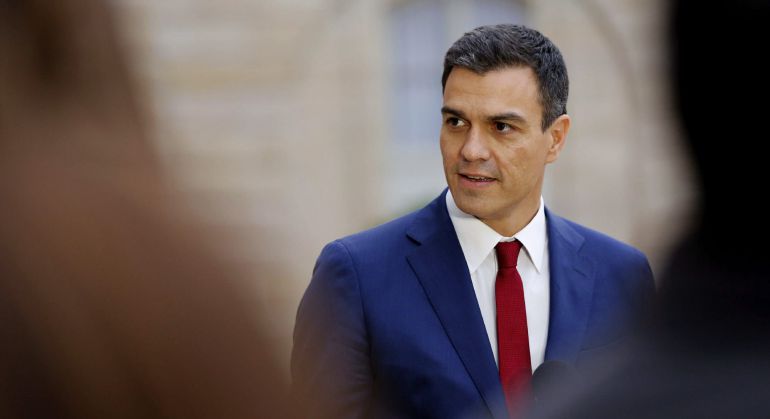 El secretario general del PSOE, Pedro Sánchez, durante una comparecencia ante los medios de comunicación El secretario general del PSOE, Pedro Sánchez, durante una comparecencia ante los medios de comunicación