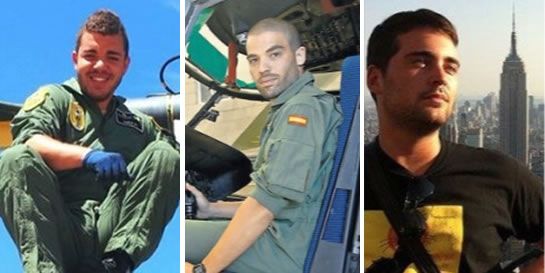 De izquierda a derecha: el sargento Jhonander Ojeda, el capitán José Morales y el teniente Saúl López De izquierda a derecha: el sargento Jhonander Ojeda, el capitán José Morales y el teniente Saúl López
