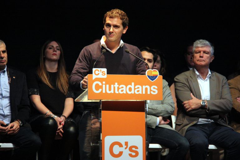 El president de Ciudadanos, Albert Rivera, en un acto del partido en Barcelona. El president de Ciudadanos, Albert Rivera, en un acto del partido en Barcelona.