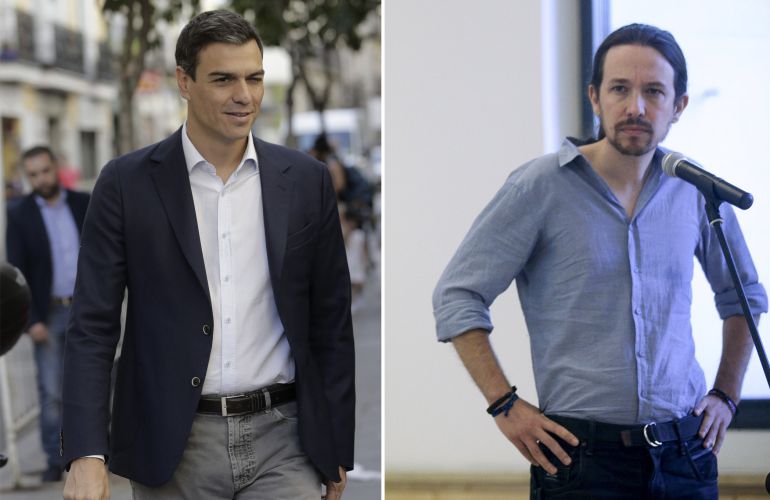 Pedro Sánchez y Pablo Iglesias, en una fotografía de archivo. Pedro Sánchez y Pablo Iglesias, en una fotografía de archivo.