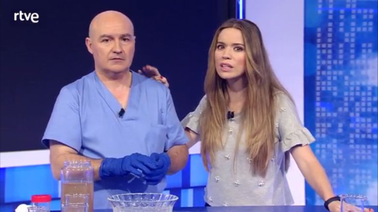 El doctor Luis Benito y Cristina Lasvignes en 'Esto es vida' El doctor Luis Benito y Cristina Lasvignes en 'Esto es vida'