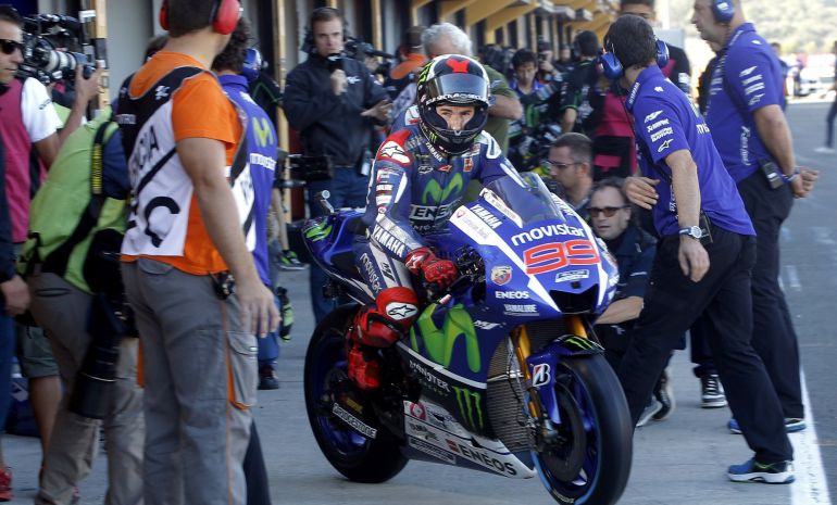 Jorge Lorenzo, en Cheste. Jorge Lorenzo, en Cheste.