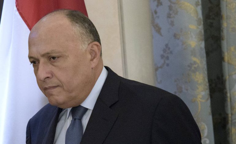 El ministro de Exteriores de Egipto, Sameh Shoukry. El ministro de Exteriores de Egipto, Sameh Shoukry.