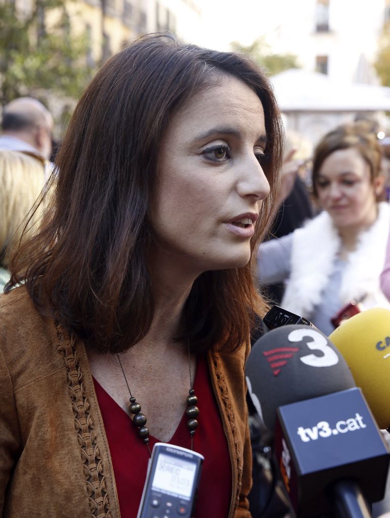 La vicesecretaria de Estudios y Programas de los populares, Andrea Levy, durante la primera gran movilización nacional contra las violencias machistas convocada por el movimiento feminista. La vicesecretaria de Estudios y Programas de los populares, Andrea Levy, durante la primera gran movilización nacional contra las violencias machistas convocada por el movimiento feminista.