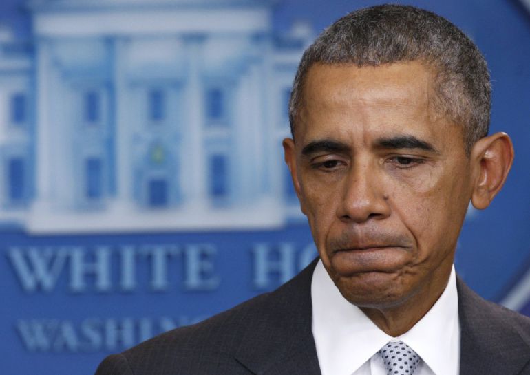 Barack Obama, durante su comparecencia en la Casa Blanca Barack Obama, durante su comparecencia en la Casa Blanca