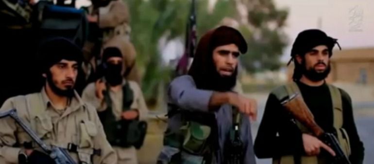 Imagen del vídeo en el que Estado Islámico amenaza a Washington. Imagen del vídeo en el que Estado Islámico amenaza a Washington.
