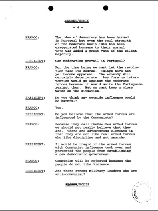 Conversación entre Franco y Ford. Conversación entre Franco y Ford.