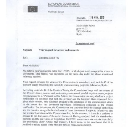 Manuel Lamela cobró por mediar a favor de una mina de uranio ante el departamento de Arias Cañete. Manuel Lamela cobró por mediar a favor de una mina de uranio ante el departamento de Arias Cañete.