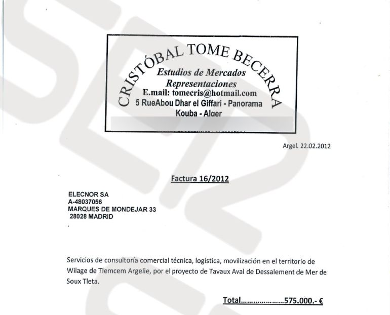 La denuncia contra Gómez de la Serna y De Arístegui sugiere sobornos para desbloquear contratos en Argelia La denuncia contra Gómez de la Serna y De Arístegui sugiere sobornos para desbloquear contratos en Argelia