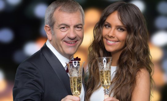 Carlos Sobera y Cristina Pedroche, campanadas en Antena 3 Carlos Sobera y Cristina Pedroche, campanadas en Antena 3
