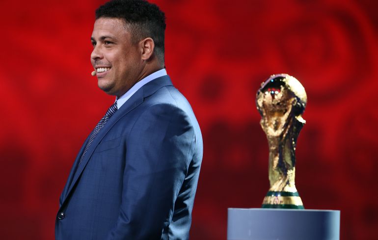 Ronaldo, en el sorteo del Mundial Ronaldo, en el sorteo del Mundial