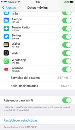 Cómo evitar sustos en tu factura de móvil desactivando una opción en el iPhone Cómo evitar sustos en tu factura de móvil desactivando una opción en el iPhone