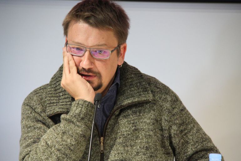 El cabeza de lista de En Comú Podem, Xavier Domènech. El cabeza de lista de En Comú Podem, Xavier Domènech.