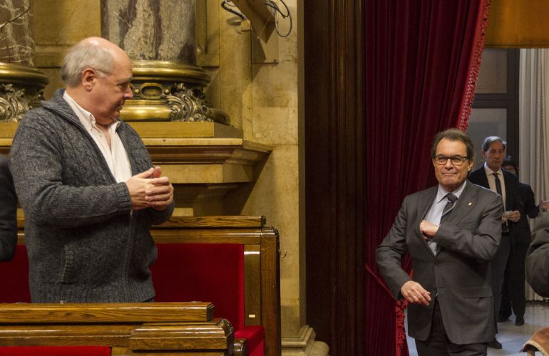Artur Mas y Lluís Rabell, en una fotografía de archivo. Artur Mas y Lluís Rabell, en una fotografía de archivo.