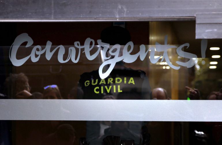 Imagen de los registros en la sede de Convergència el pasado 28 de agosto Imagen de los registros en la sede de Convergència el pasado 28 de agosto