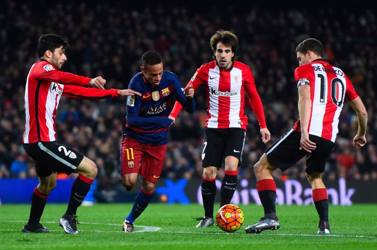 Imagen del partido disputado entre el FC Barcelona y Athletic Club de Bilbao este domingo en el Camp Nou Imagen del partido disputado entre el FC Barcelona y Athletic Club de Bilbao este domingo en el Camp Nou