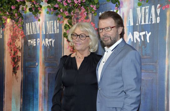 Bjorn Ulvaeus y su pareja, Lena Kallersjo Bjorn Ulvaeus y su pareja, Lena Kallersjo