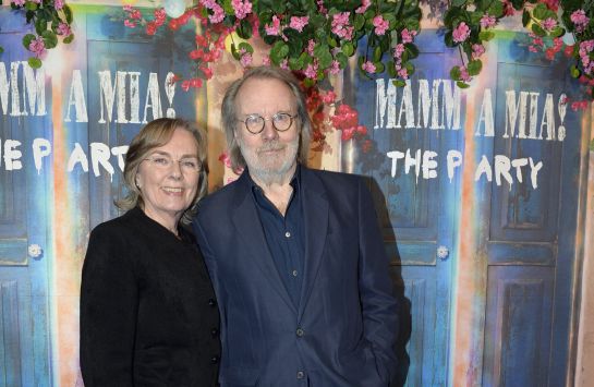 Benny Andersson (d) y su esposa, Mona Norklitt Benny Andersson (d) y su esposa, Mona Norklitt