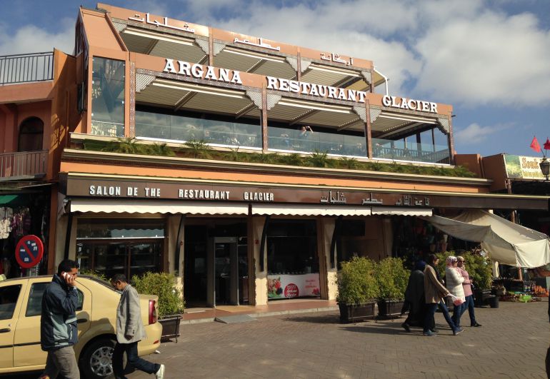 El café Argana, tras su reapertura. El café Argana, tras su reapertura.