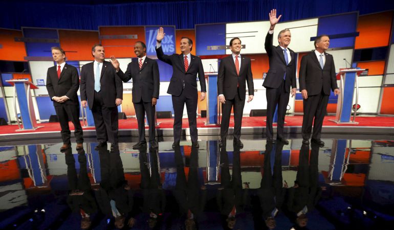 Debate entre los candidatos republicanos organizado por Fox News del que se ausentó Donald Trump. Debate entre los candidatos republicanos organizado por Fox News del que se ausentó Donald Trump.