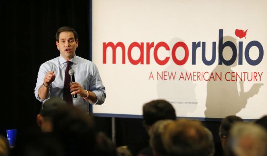 U.S. Republican presidential candidate Marco Rubio speaks at St. Ambrose University in Davenport, Iowa January 31, 2016. REUTERS/Aaron P. Bernstein U.S. Republican presidential candidate Marco Rubio speaks at St. Ambrose University in Davenport, Iowa January 31, 2016. REUTERS/Aaron P. Bernstein