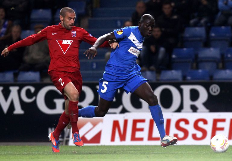 Álvaro Brachi disputando un partido de Europa League con el Videoton. Álvaro Brachi disputando un partido de Europa League con el Videoton.