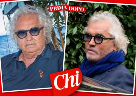El antes y el después de Flavio Briatore. El antes y el después de Flavio Briatore.