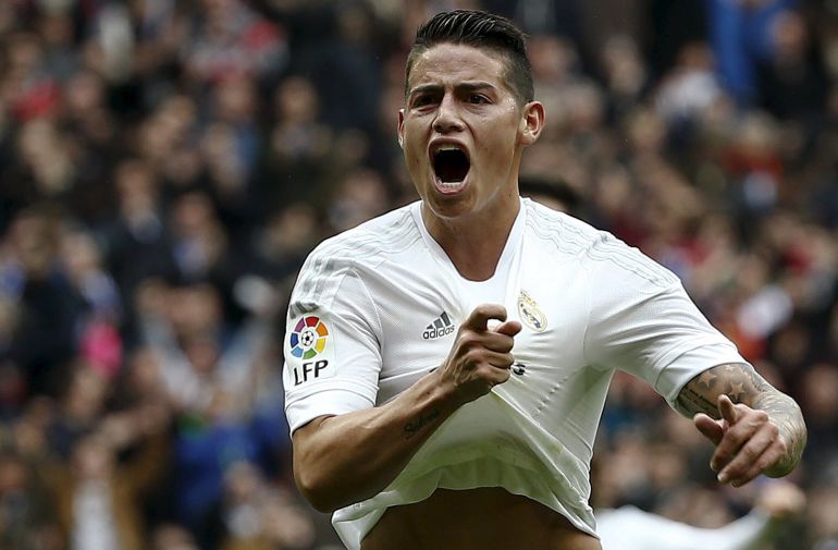 El colombiano del Real Madrid James Rodríguez. El colombiano del Real Madrid James Rodríguez.
