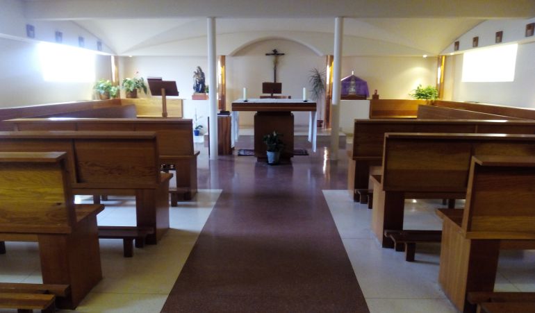 El aspecto de la capilla de la Universidad Complutense el día que Rita Maestre declara ante el juez por la protesta allí El aspecto de la capilla de la Universidad Complutense el día que Rita Maestre declara ante el juez por la protesta allí