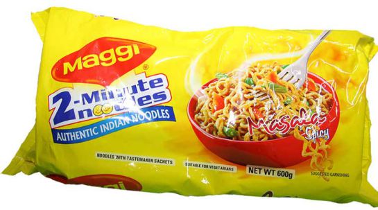 Los noodles de Maggi, retirados en India. Los noodles de Maggi, retirados en India.