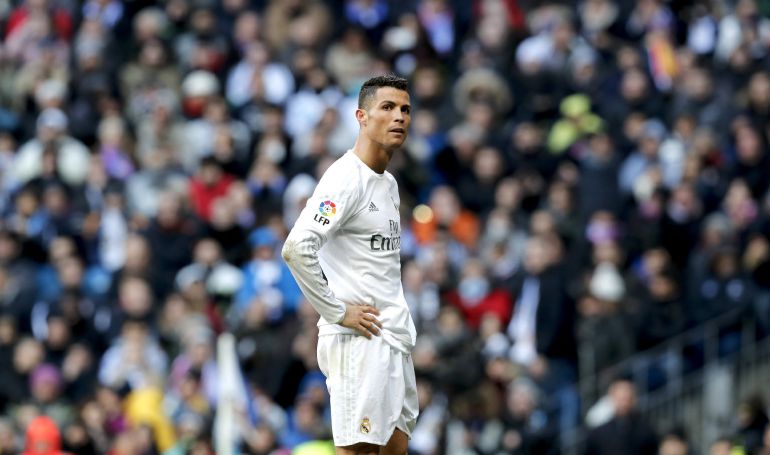 Cristiano Ronaldo en un lance del pasado Real Madrid-At.Madrid Cristiano Ronaldo en un lance del pasado Real Madrid-At.Madrid