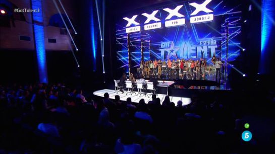 Escenario de 'Got talent España' durante un actuación Escenario de 'Got talent España' durante un actuación