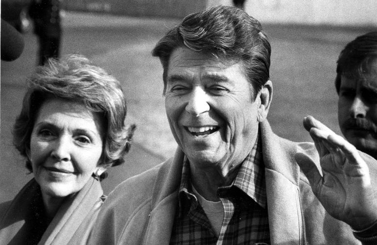 Nancy y Ronald Reagan, en una fotografía de archivo. Nancy y Ronald Reagan, en una fotografía de archivo.
