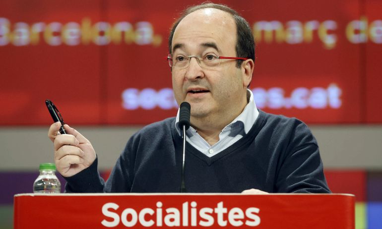 El primer secretario del PSC, Miquel Iceta, durante su intervención en la reunión del Consejo Nacional del partido. El primer secretario del PSC, Miquel Iceta, durante su intervención en la reunión del Consejo Nacional del partido.