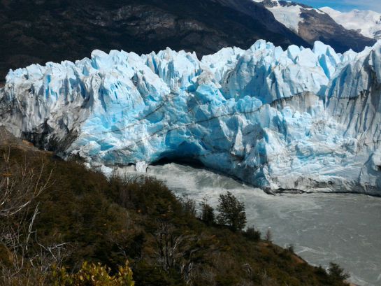 Vista del glaciar este 8 de marzo de 2016. Vista del glaciar este 8 de marzo de 2016.