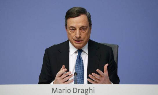 European Central Bank (ECB) President Mario Draghi addresses a news conference at the ECB headquarters in Frankfurt, Germany, March 10, 2016. The European Central Bank cut interest rates and expanded its quantitative easing asset-buying programme on Thursday to boost the euro zone economy. REUTERS/Kai Pfaffenbach European Central Bank (ECB) President Mario Draghi addresses a news conference at the ECB headquarters in Frankfurt, Germany, March 10, 2016. The European Central Bank cut interest rates and expanded its quantitative easing asset-buying programme on Thursday to boost the euro zone economy. REUTERS/Kai Pfaffenbach
