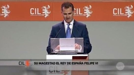 Una errata fatal se cuela en la inauguración del Congreso de la Lengua Una errata fatal se cuela en la inauguración del Congreso de la Lengua