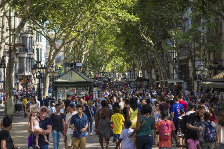 La Rambla, Barcelona. La Rambla, Barcelona.